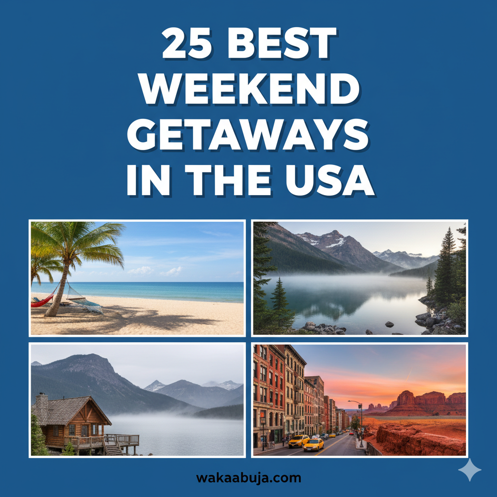 25 best weekend getaways in the USA